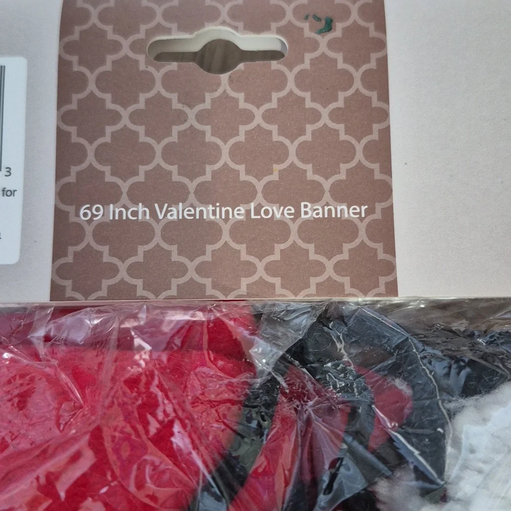 Kirkland's 69 inch LOVE Valentine's Day Banner with Pom Poms, Garland